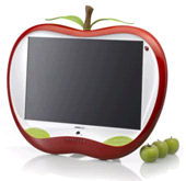 Hannspree apporte de la couleur aux cuisines et aux chambres d'enfants avec la télé Pomme, la HANNSapple.