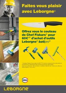 Opération promo sur la gamme Leborgne® Batipro® - Faites-vous plaisir avec Leborgne®