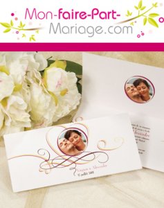Faire-part de mariage haut de gamme