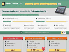 Des forfaits adaptés aux tablettes 3G