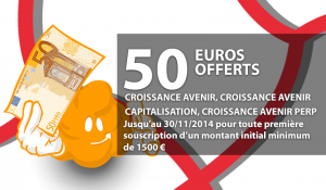 Offre exceptionnelle : Epargnissimo vous offre 50 €
