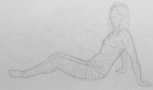 Une technique pour donner du relief au corps dans un dessin d'après photo