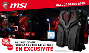MSI vous accueille du 27 au 31 octobre à la Paris Games Week