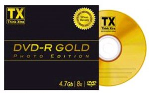 TX lance un DVD GOLD Photo Édition, le disque ultime pour la sauvegarde de ses photos les plus précieuses.