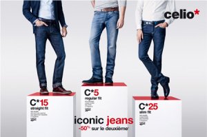 Iconic jeans : tous les jeans pour homme sur la E-boutique celio* !