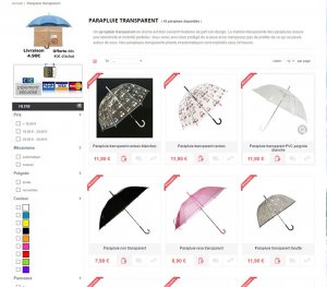 Le parapluie transparent, l'allié mode des femmes