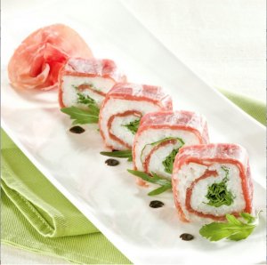 Le Consortium du Jambon de Parme présente sa recette : Sushi au jambon de Parme